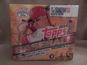 2016 Topps Series 2 MLB Baseball Jumbo Hobby Box - Factory Sealed - Picture 1 of 6