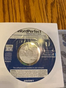 Word Perfect 2005 Productivity Pack Corel OEM 0CD940 CD Sealed - Picture 1 of 1