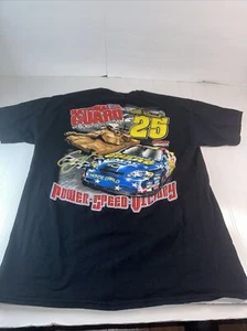 Vintage Y2K 2000s Casey Mears National Guard NASCAR Racing Graphic T-Shirt Sz L - Picture 1 of 9
