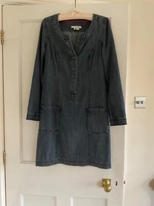 Boden Navy Denim Dress, Size 10R - Picture 1 of 2