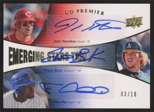 2008 Upper Deck Premier Hamilton/Buck/Pie Emerging Stars Trio Triple Auto /10