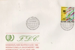 A5 Finland 1985, FDC - 1.11.85, International Youth Year 1985. - Picture 1 of 1