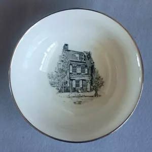Lenox Special Betsy Ross House Bowl, Barbara Hewett McBride, 9-1/2" x 3" - Picture 1 of 2