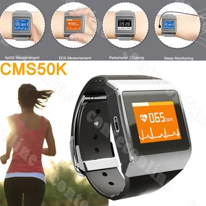 CMS50K Wearable Smart Watch SpO2 PR ECG Monitor, step number, calorie, clock - Bild 1 von 6