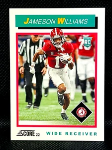 Tarjeta de inserción de novato 2022 Panini Score - Jameson Williams RC - '92 Throwback - Imagen 1 de 2