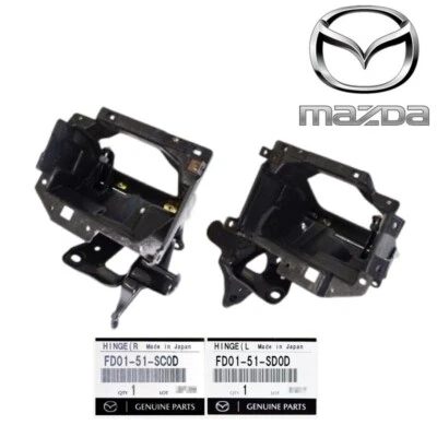Juego de bisagras tapa faro izquierda/derecha P/N genuino Mazda RX-7 FD3S Foto 1 de 4