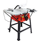 Excel 1800W 10" 250mm Bench Table Saw with Legstand Side Extensions & Blade 240v