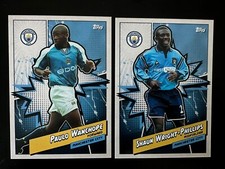 23/24 Man City TOPPS Fan Set Wanchope & Wright-Phillips -LEGENDS-Stocking Filler