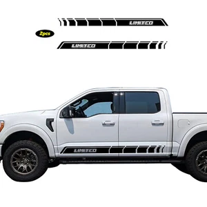 Calcomanías adhesivas de vinilo a rayas laterales de puerta con gráficos de rally para Ford F-150 F150 Racing - Imagen 1 de 4