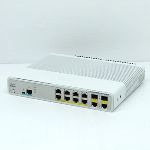 Cisco Catalyst 3560-C WS-C3560C-8PC-S IP Base Switch 8x PoE Gigabit Ethernet SFP - Picture 1 of 13