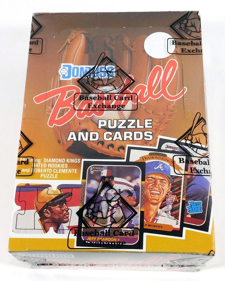Caja de cera de béisbol Donruss 1987 36 paquetes sellados estuche fresco BBCE auténtico Foto 1 de 1