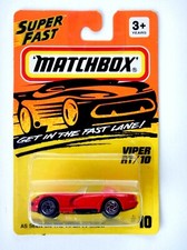 1994 Matchbox Viper RT/10 (Red) Diecast Car (Get In The Fast Lane)