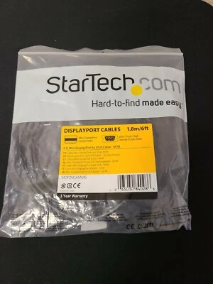 STARTECH.COM MDP2VGAMM6 6FT MINI DISPLAYPORT TO VGA New Free Shipping  - Image 1 of 3