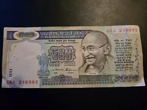 Very rare Collectible 500 Rs Indian Old Banknote - Gandhi very rare - Picture 1 of 2