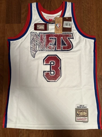 Mitchell & Ness Drazen Petrovic / 1992 New Jersey Nets 75th Anniversary Jersey/L Cover