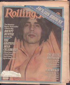 Rolling Stone August 7 1980 Jackson Browne, The Grateful Dead w/ML VG 122816DBE - Bild 1 von 1