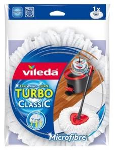 Vileda Easy Wring Clean Microfibra Turbo Classic Mop Ricarica Testa Fornitura Casa - Foto 1 di 7