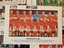 Daily Mirror "MY CLUB" football team card collection: 50/96 Middlesborough