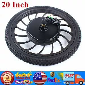 Kit de conversión de motor de bicicleta eléctrica de rueda delantera de motor de buje de 20 pulgadas 48 V�� - Imagen 1 de 8