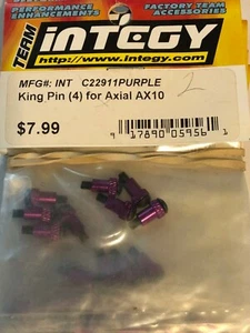 Integy King Pin (4) for Axial AX10 Rock Crawler Truck # C22911PURPLE - Picture 1 of 1