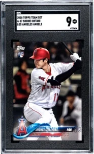 2018 Topps Team Set A-17 Shohei Ohtani	 SGC 9 MINT RC Dodgers Rookie - Picture 1 of 1