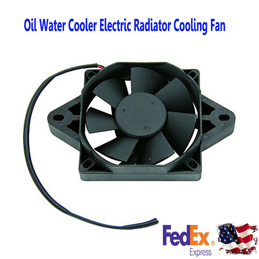 For 200 250cc ATV Quad GoKart 12V Oil Water Cooler Electric Radiator Cooling Fan Foto 1 de 4