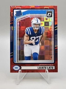 2024 Donruss - Laiatu Latu Rated Rookie Optic Red Pandora Prizm #311 💥 Colts - Picture 1 of 2