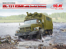 Zil-131 Kshm With Soviet Drivers 1:3 5 Plastique Model Kit Icm