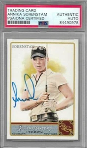 Annika Sorenstam Signed Auto 2011 Topps Allen & Ginter LPGA Golf Card - PSA/DNA - Picture 1 of 1
