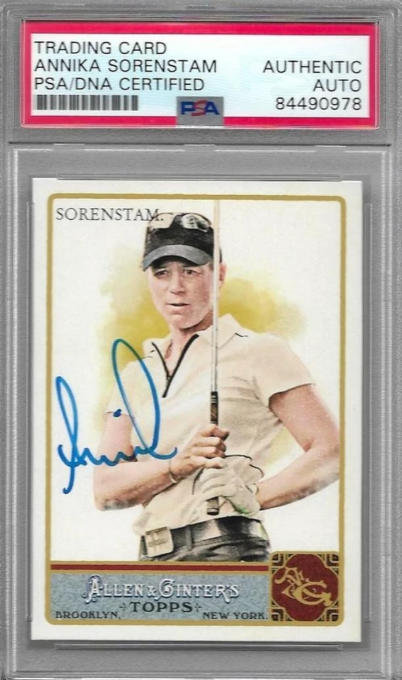 Annika Sorenstam Signed Auto 2011 Topps Allen & Ginter LPGA Golf Card - PSA/DNA - Image 1 of 1