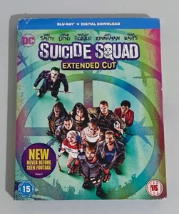Suicide Squad Extended Cut 2 Disc Blu-ray (2016) with Slipcover Sleeve  - Picture 1 of 6