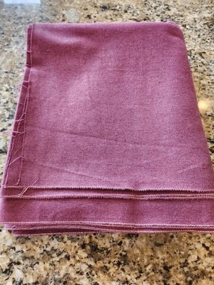 VTG Maroon Wool/ Wool Blend Fabric Remnant  3 yard.  - Image 1 of 4
