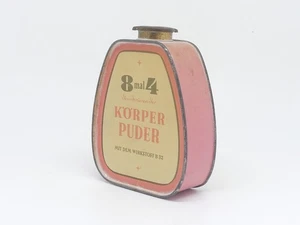 Vintage Körper Puder Dose 8 x 4 Beiersdorf Hamburg Retro Sammler Nostalgie Deko - Bild 1 von 6