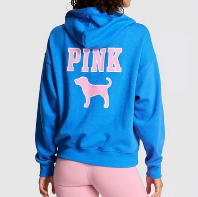 Victoria's Secret розовый, ограниченный выпуск, XS, синий заряд ретро логотип - Изображение 1 из 3