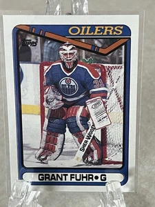 GRANT FUHR--1990-91 TOPPS--EDMONTON OILERS--KOSTENLOSER VERSAND - Bild 1 von 2