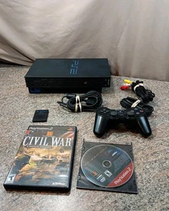 Sony Playstation 2 SCPH-39001 Konsole - Schwarz Bundle getestet funktioniert mit Spielen - Bild 1 von 15