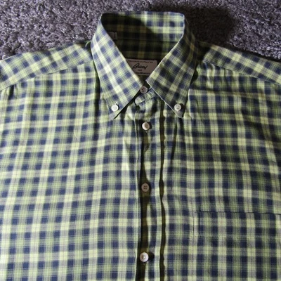 Camisa Brioni Para Hombres L Neiman Marcus Hecha en Italia Vestido Formal Informal Foto 1 de 4