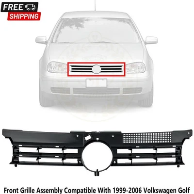 Nuevo conjunto de parrilla delantera compatible con Volkswagen Golf 1999-2006 Foto 1 de 3