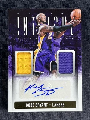 2013-14 Panini Intrigue Kobe Bryant #37 Dual Jerseys Patch Autographs Auto /49 - Image 1 of 2
