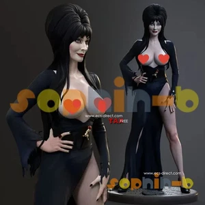Elvira Mistress Witch NSFW 1:4 Model Kit Unpainted 3d Print GK Statue Figure - Picture 1 of 8
