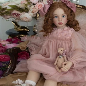 Kit de muñeca renacida pintada de 40 pulgadas niña pequeña con cuerpo de tela sin montar regalo hágalo usted mismo - Imagen 1 de 3
