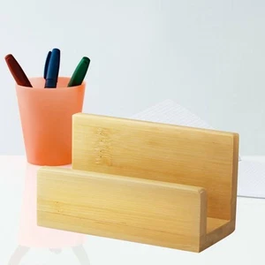 Desk Organizer Business Card Holder Mann Geschäftsfall Büroorganisator - Photo 1/12
