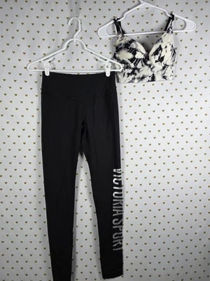 Victorias Secret SPORT Yoga Pants Leggings & Tank Top Sports Bra LOT XS - Image 1 of 4