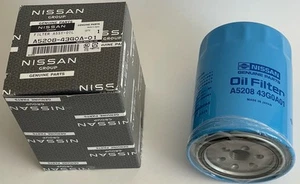 Conjunto de filtro de aceite Nissan A5208-43G0A-01 AZUL Datsun S30 240Z Fairlady OEM - Imagen 1 de 6