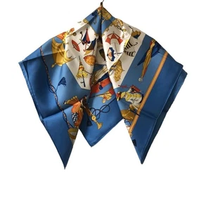 HERMES Silk Scarf Ombrelles et Parapluies Carre 90 W/Tags No Box Used Excellent. - Picture 1 of 5