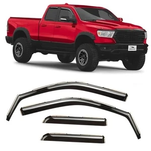 Protectores de lluvia extra duraderos en canal para camionetas Dodge RAM 1500 para RAM 19-25 - Imagen 1 de 7