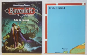 RA2 SHIP OF HORROR RAVENLOFT DUNGEONS & DRAGONS TSR 1991 CLYDE CALDWELL WITH MAP - Picture 1 of 7