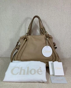 AUTÉNTICO Cartera Chloe Pequeña/Mediana Paraty en Galletas Beige - Usada - Imagen 1 de 12