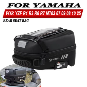 Tail Bag Rear Seat Bag For YAMAHA YZF R1 R3 R6 R7 MT03 MT07 MT09 MT08 MT10 MT25 - Picture 1 of 9