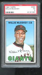 1967 Topps #480 Willie McCovey San Francisco Giants PSA 5 Graded Baseball Card